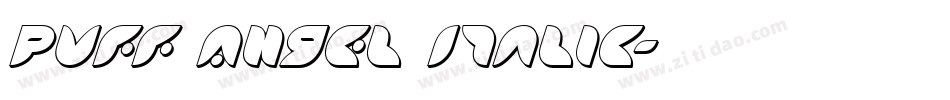 Puff Angel Italic字体转换